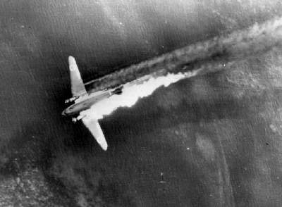 Pictures of WWII aircraft shot down
