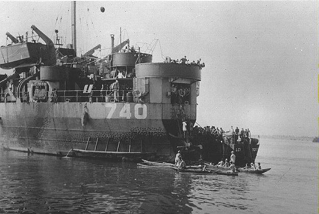 Picture of LST in WWII